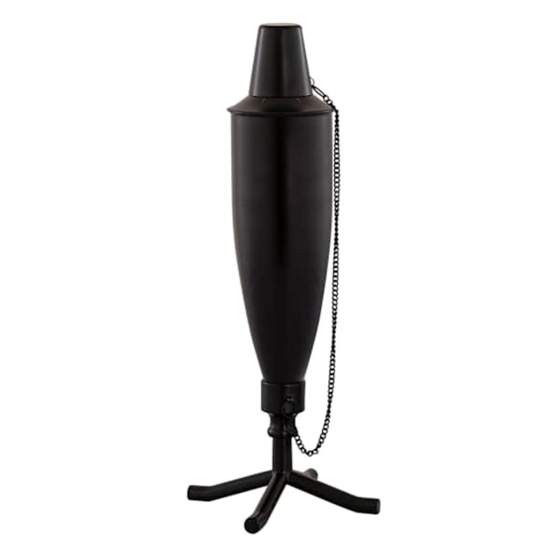 Black Metal Genie Tabletop Torch, 12″