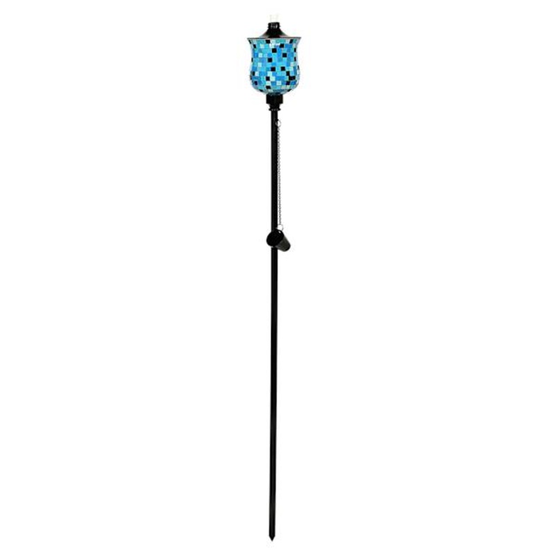 Blue Mosaic Tulip Garden Torch, 72″