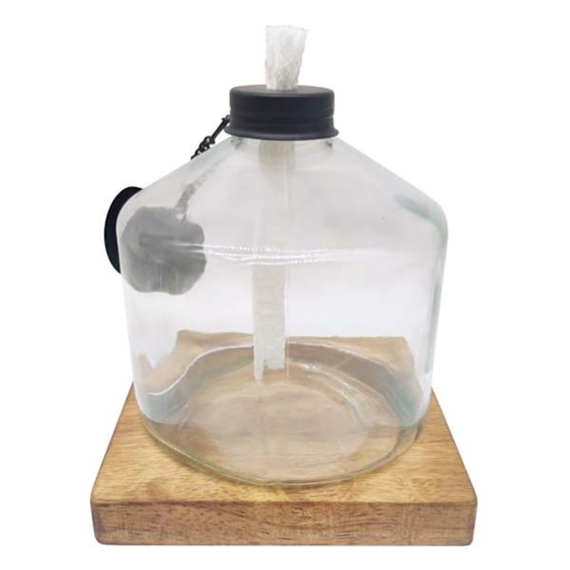 Clear Glass Table Torch