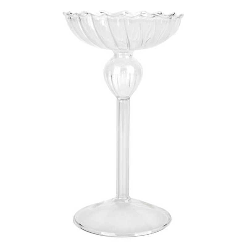 Clear Votive Candle Holder, 7″
