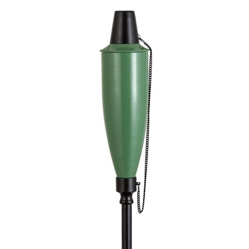 Green Metal Genie Garden Torch, 72″