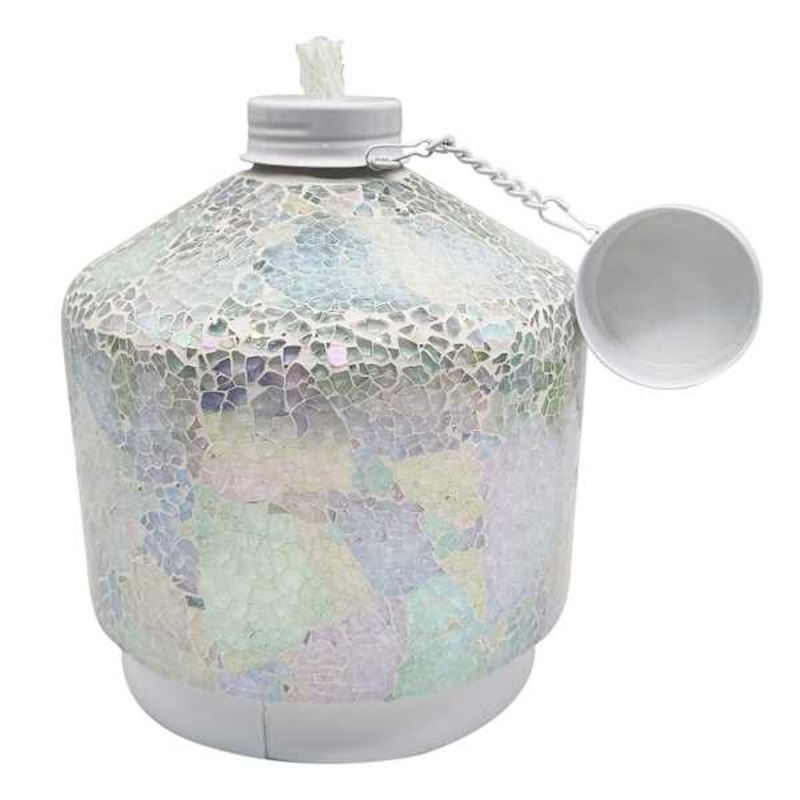 Iridescent Mosaic Table Torch