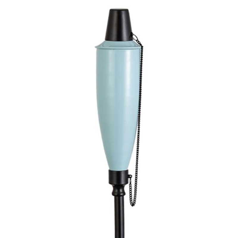 Light Blue Metal Genie Garden Torch, 72″