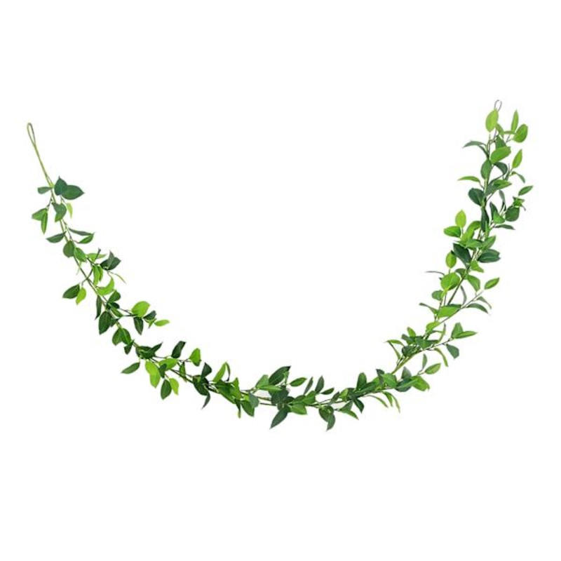 Ruscus Leaf Greenery Garland, 6′