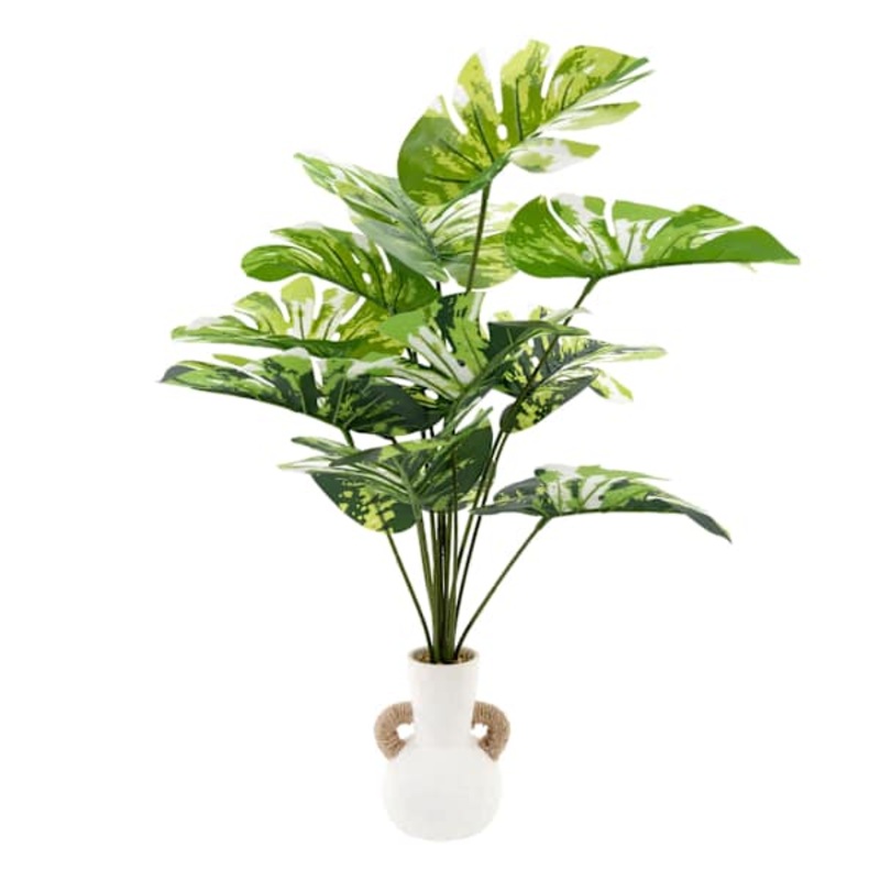 Found & Fable Potted Faux Turtle Leaf Floor Greenery, 24.5″