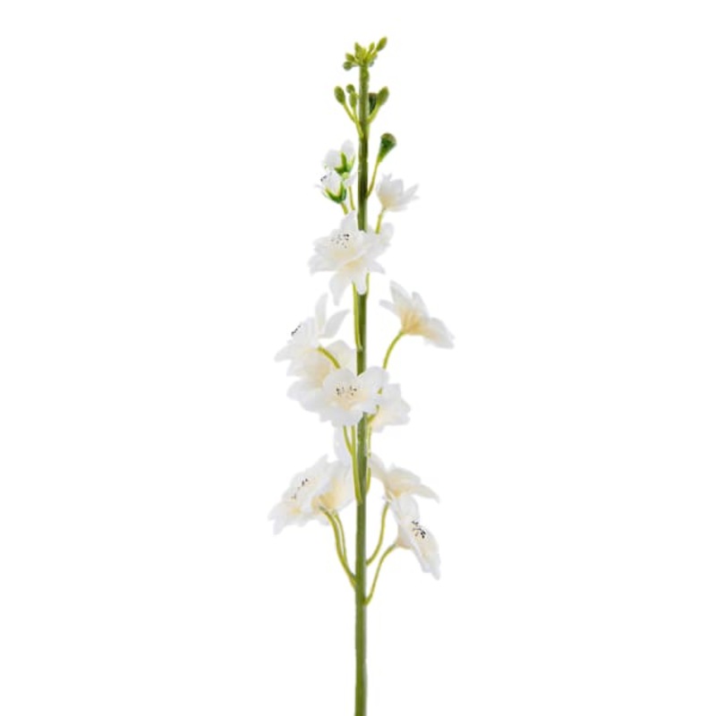 Cream Delphinium Floral Pick, 12″