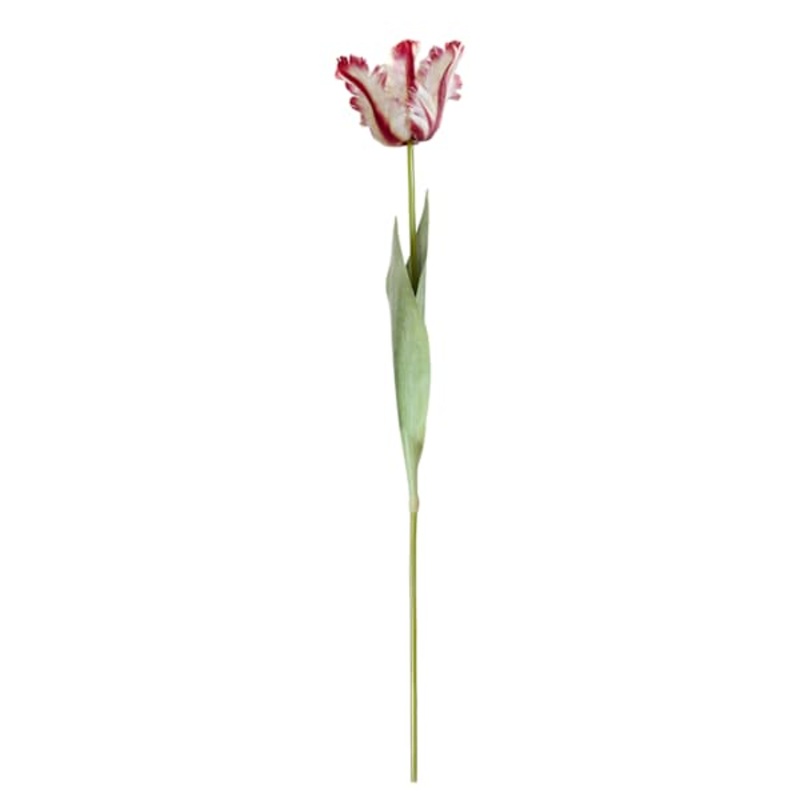 Red Soft Tulip Floral Pick, 27″