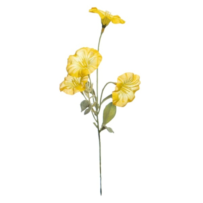 Yellow Morning Glory Pick, 12″