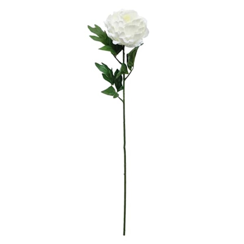 Providence White Peony Floral Stem, 29.5″