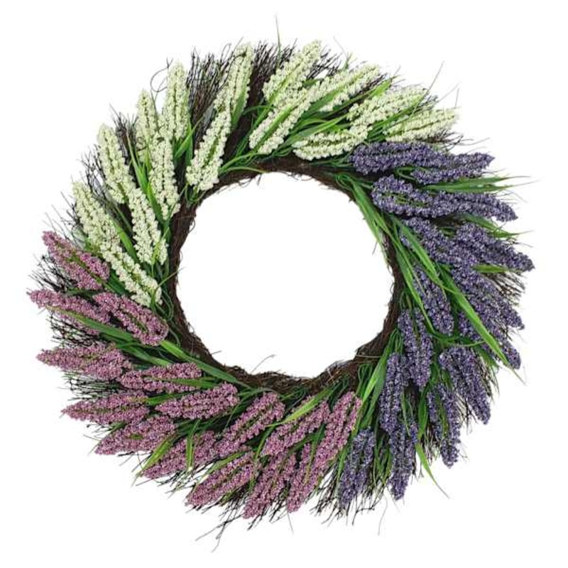 Purple Heather & Berry Wreath, 22″
