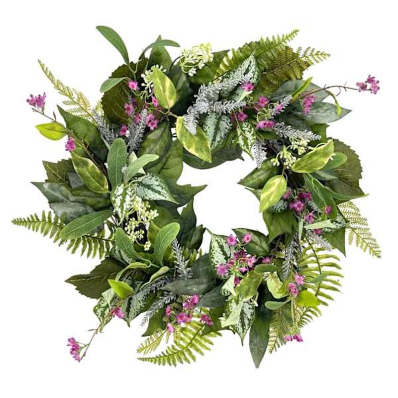 Waxflower & Lavender Wreath, 24″