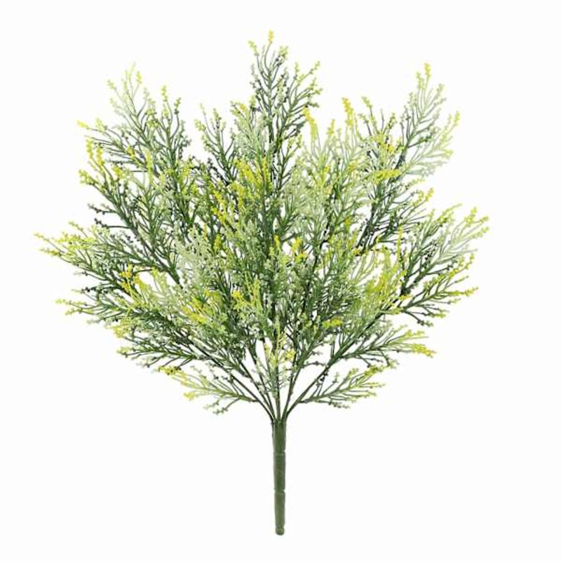 Green Heather Floral Spray, 18.5″
