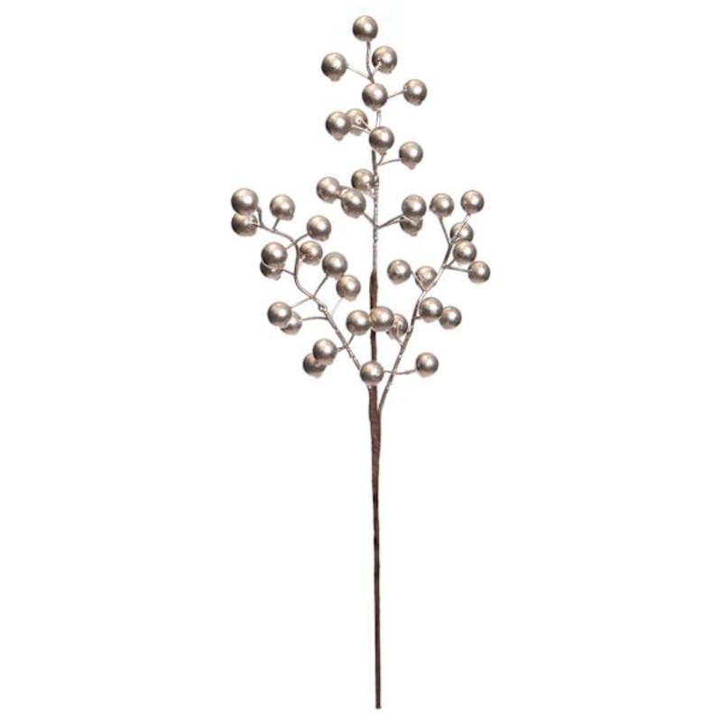 Metallic Berry Spray, 18″