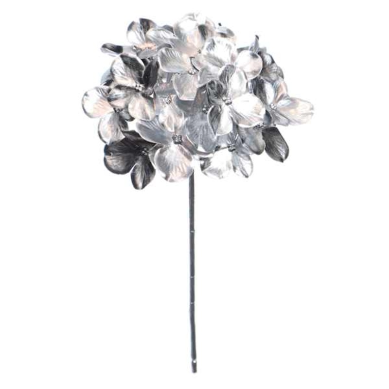 Metallic Hydrangea Pick, 10.5″