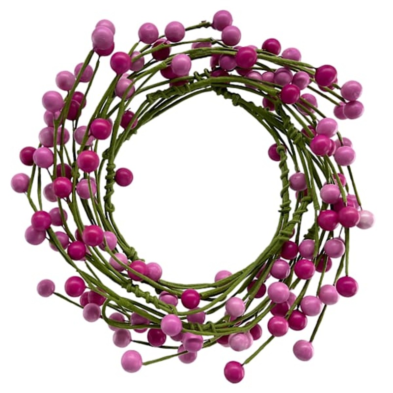 Pink Coiled Berries Garland, 60″
