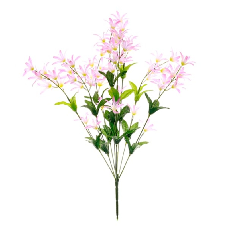 Pink Freesia Floral Bush, 21″