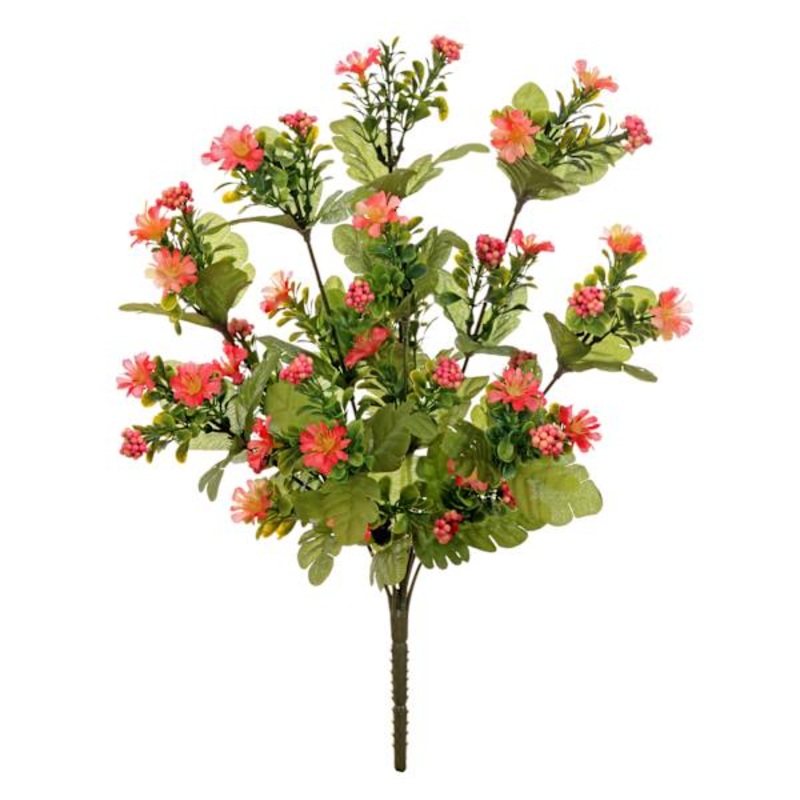 Pink Honeysuckle & Berry Spray, 18″