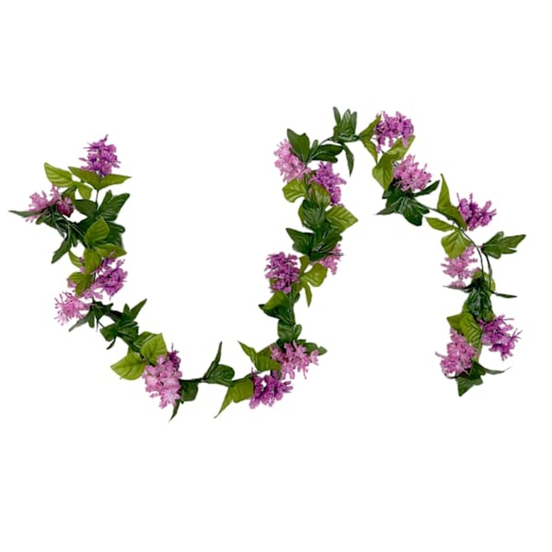 Pink Lilac Floral Garland, 72″