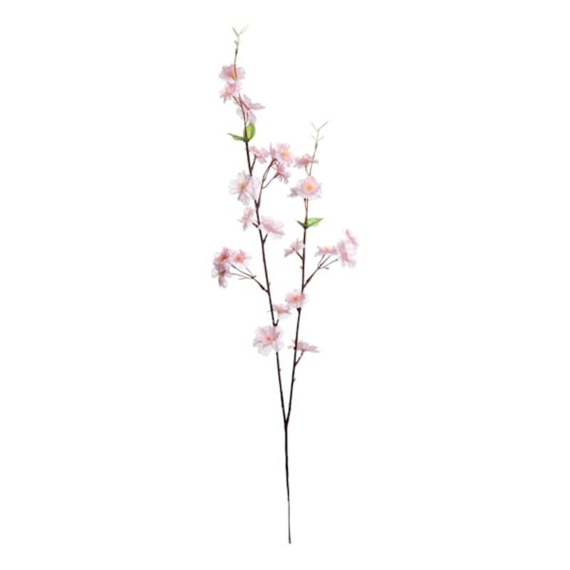 Pink Peach Blossom Floral Stem, 27″