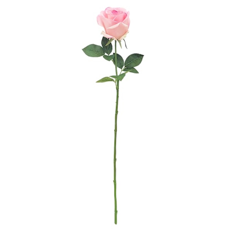 Pink Real Feel Rose Floral Stem, 27″