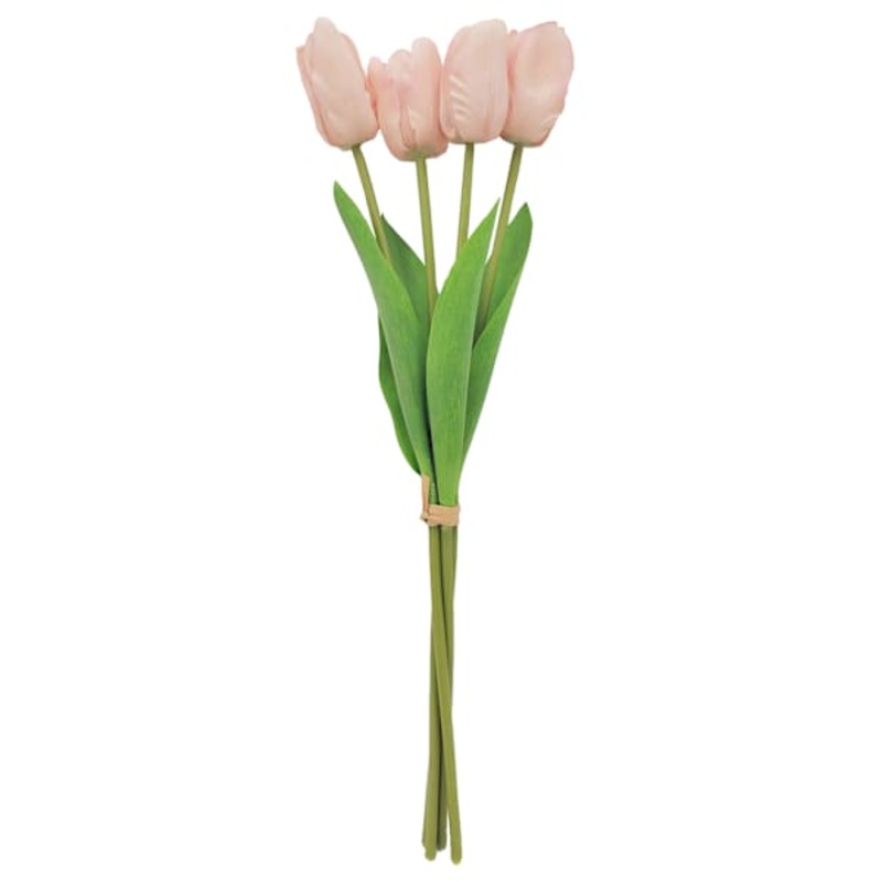Pink Real Feel Tulip Floral Bush, 19″