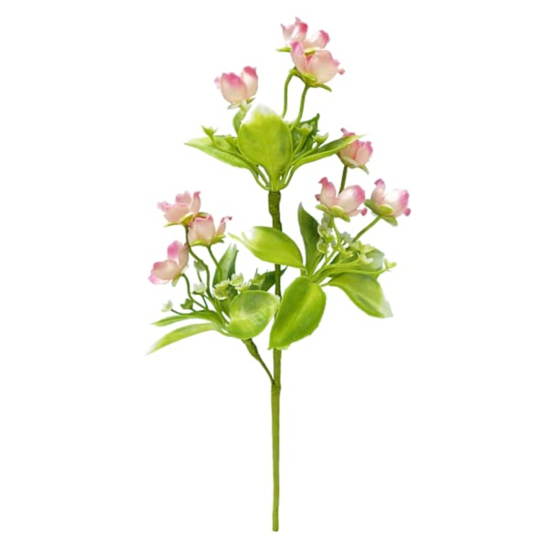 Pink Wild Flower Pick, 12″