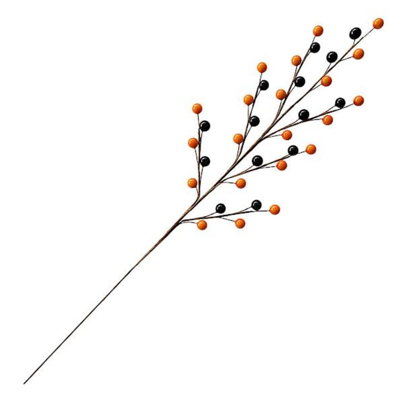 3-Pack Orange & Black Berry Stem, 19″