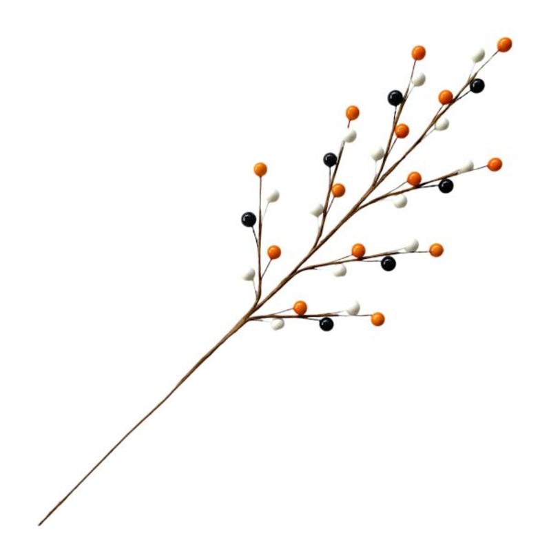 3-Pack Orange, Black & White Berry Stem, 19″