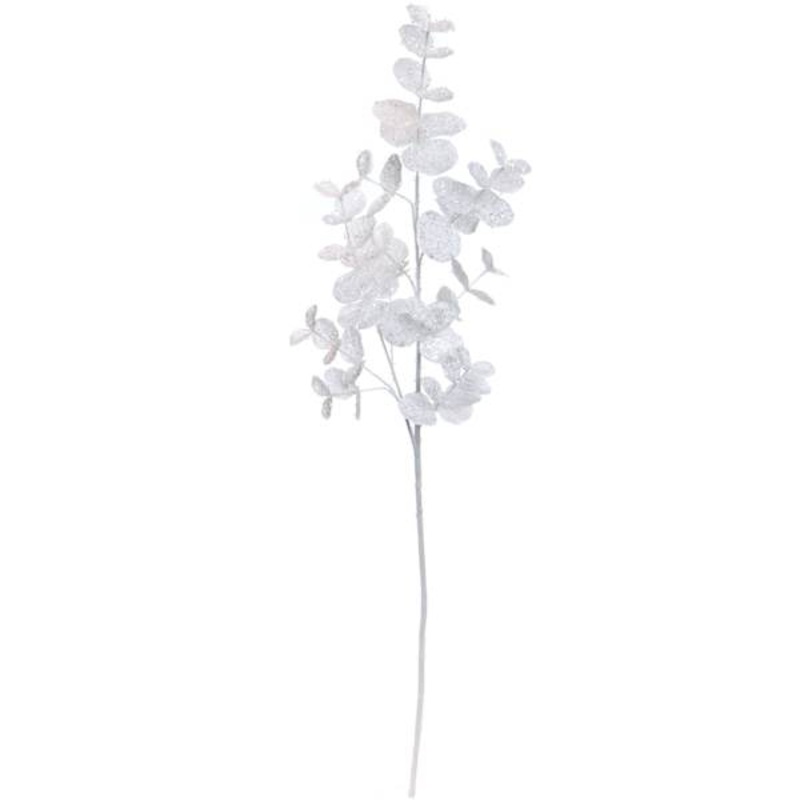 Arctic Wonderland Eucalyptus Tinsel Spray, 35.5″
