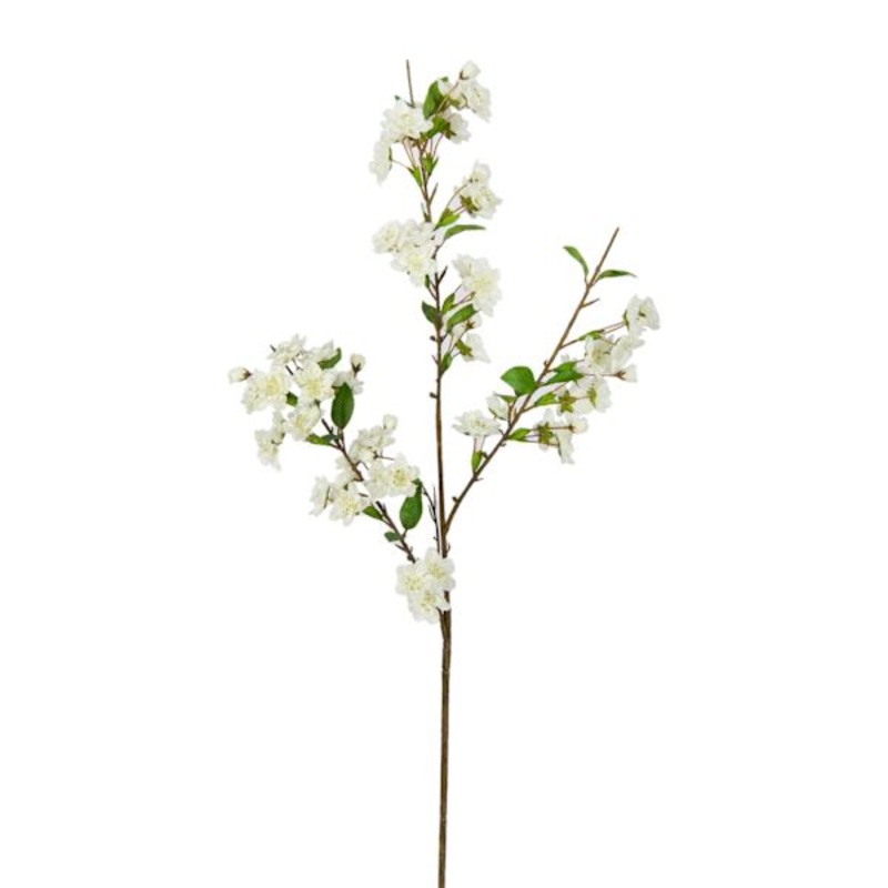 Cream Cherry Blossom Floral Spray, 44″