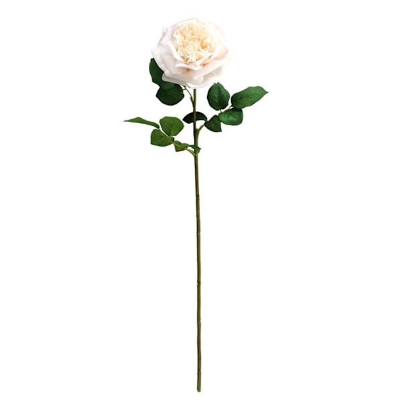 Cream Real Feel Rose Floral Pick, 25.6″