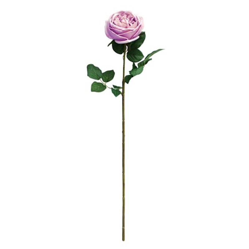 Light Purple Real Feel Rose Floral Stem, 25.6″