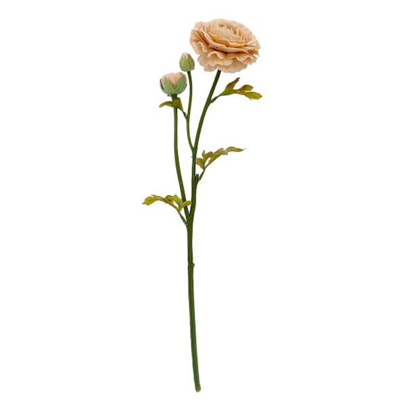 Pink Fabric Real Feel Ranunculus Floral Stem, 22″