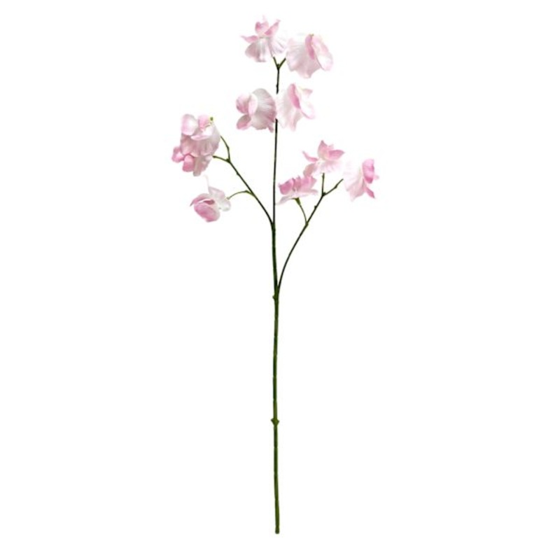 Pink Real Feel Pea Flower Spray, 23.6″