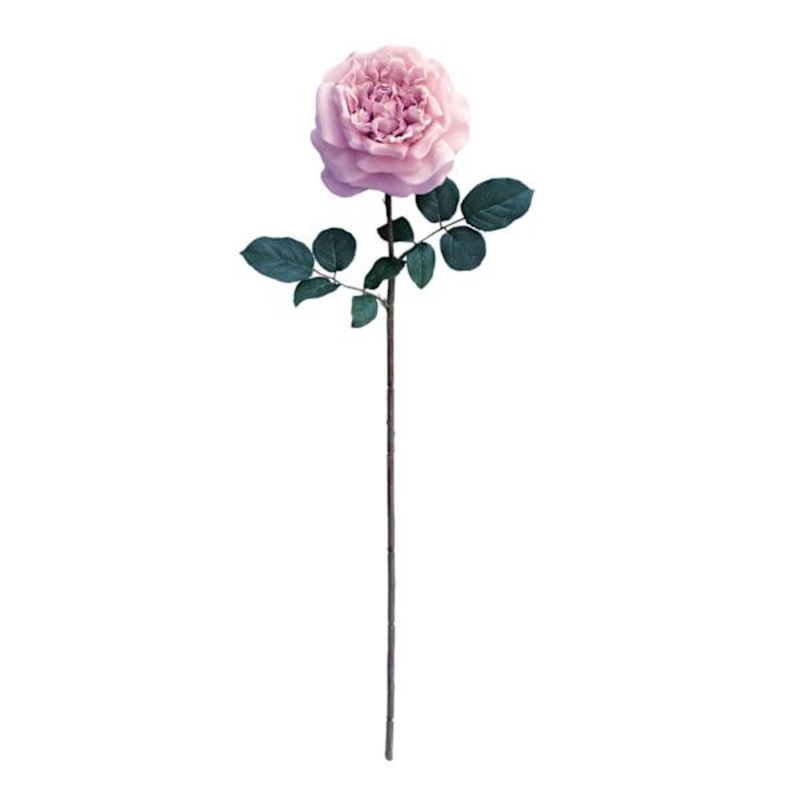 Pink Real Feel Rose Floral Stem, 25.6″