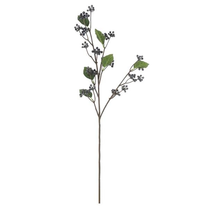 Purple Berry Floral Stem, 30″