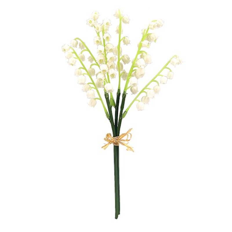 White Lily of The Valley Floral Bundle, 10″