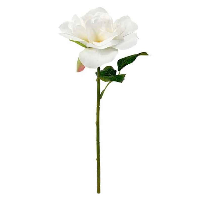 White Rose Floral Pick, 11″