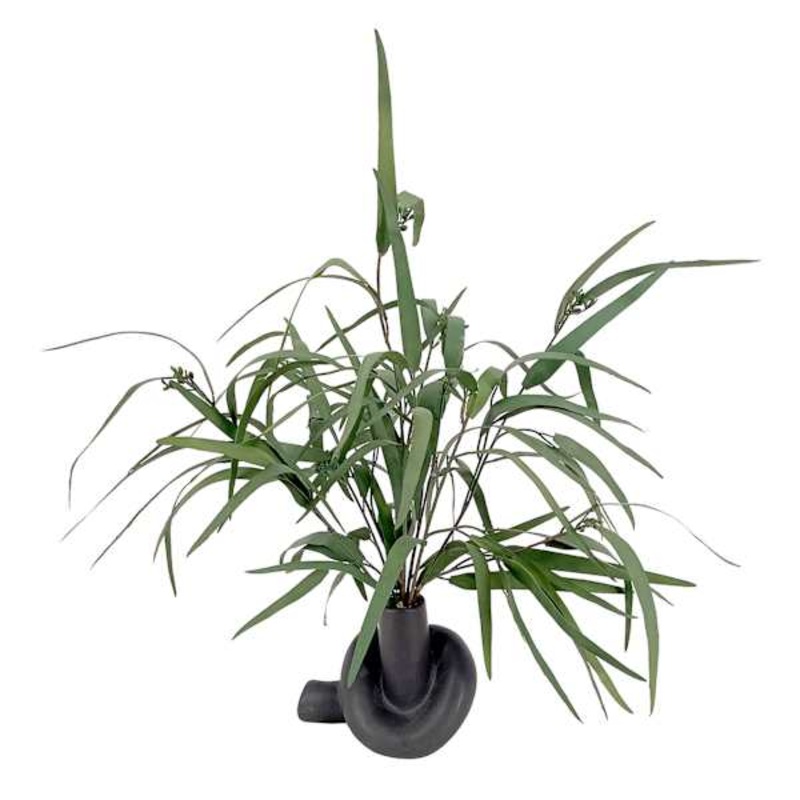 Crosby St. Greenery with Blue Vase, 17″